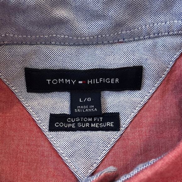 Mens Tommy Hilfiger Red Short Sleeve Short - Picture 14 of 16